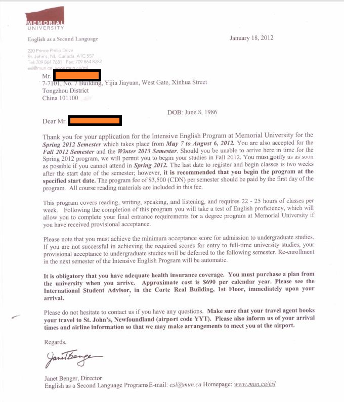 加拿大錄取offer